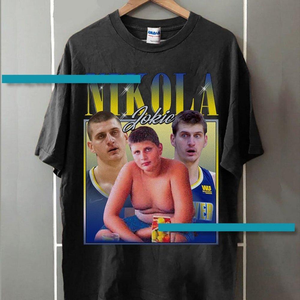 Nikola Jokic Basketball Classic Graphic Bootleg Retro Shirt - Picture 1 of 4
